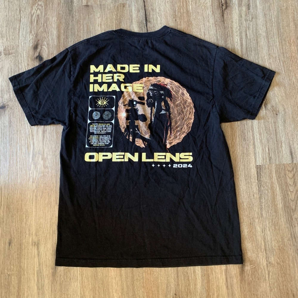 Limited-Edition "Made in Her Image - Open Lens 2024" graphic t-shirt - Large